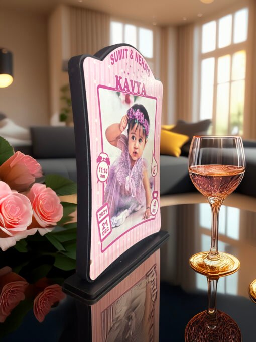 Personalized Baby Birth Details Photo Plaque – Custom Name & Picture Frame - Image 3