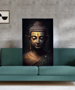 Buddha Canvas Wall Art – Tranquil Meditation Painting for Home & Office Décor