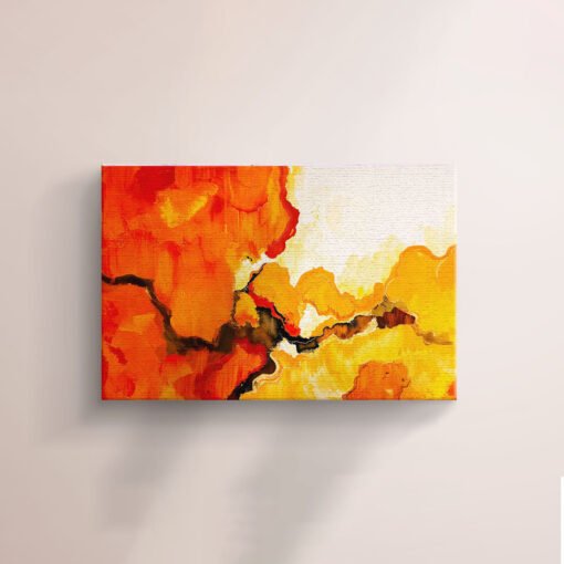 Intense Sunset Flame Art Abstract Decor - Image 4
