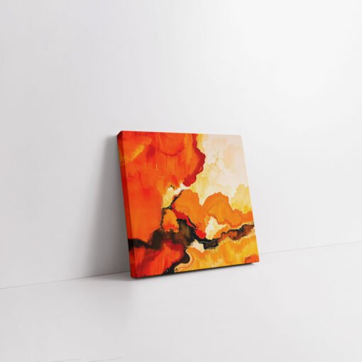 Intense Sunset Flame Art Abstract Decor - Image 5