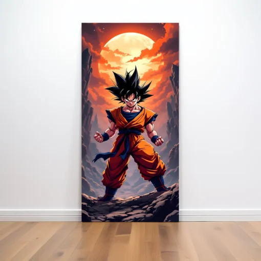 Dragon Ball Z Goku Moonlight Power Canvas Wall Art | The Print House™ - Image 3