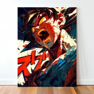 Dragon Ball Z Goku Rage Mode Canvas Wall Art