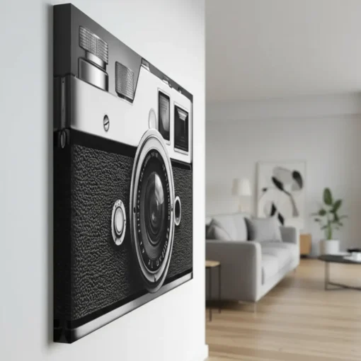 Vintage Camera Wall Art | Classic Retro Canvas Painting (All Sizes Available) - Image 3