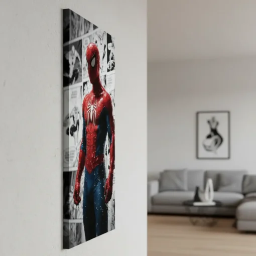 Spider-Man Canvas Wall Art – Premium Superhero Wall Décor | Custom Sizes & Gallery Wrap Frame | Living Room, Bedroom & Gaming Room Decoration - Image 3