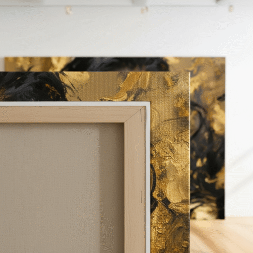 Golden Abstract Woman Canvas Wall Art | The Print House™ - Image 9
