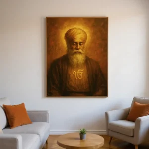 Guru Nanak Dev Ji Spiritual Wall Art Canvas Painting | The Print House™