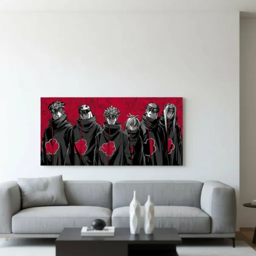 Naruto Akatsuki Clan Canvas Wall Art | The Print House™ - Image 2