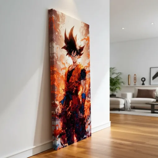 Dragon Ball Z Fiery Aura Goku Canvas Wall Art - Image 8