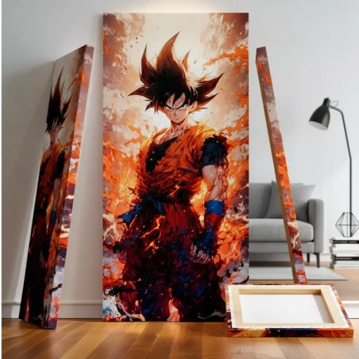 Dragon Ball Z Fiery Aura Goku Canvas Wall Art - Image 10