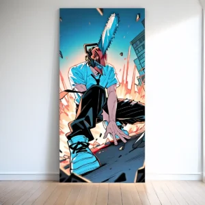 Denji x Power Chainsaw Man Canvas Wall Art | The Print House™