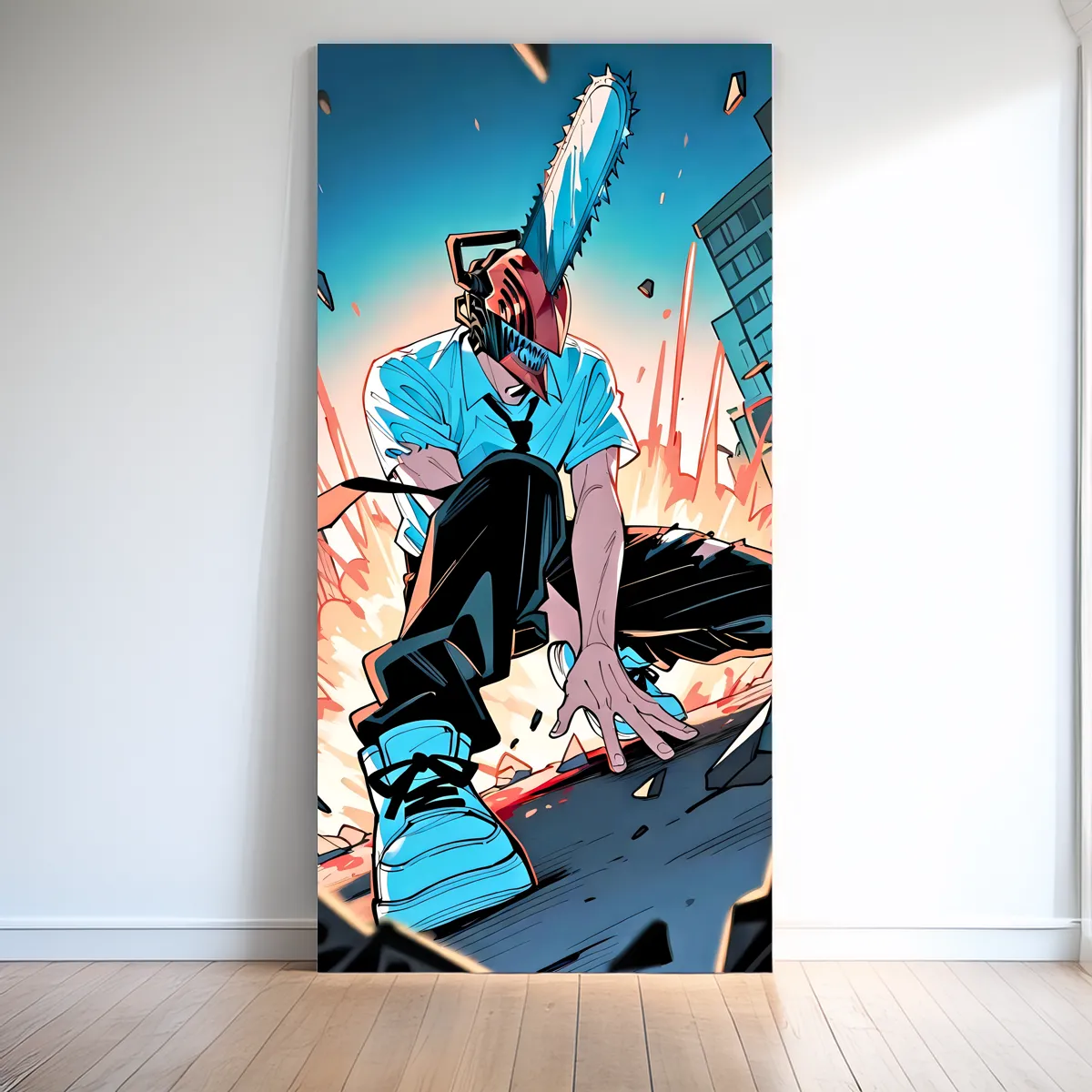 Denji x Power Chainsaw Man Canvas Wall Art | The Print House™