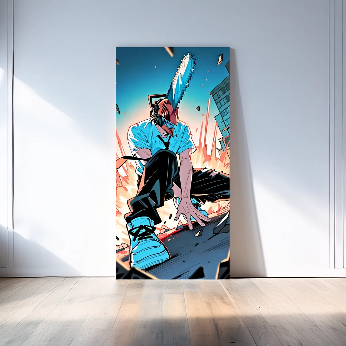 Denji x Power Chainsaw Man Canvas Wall Art | The Print House™ - Image 6