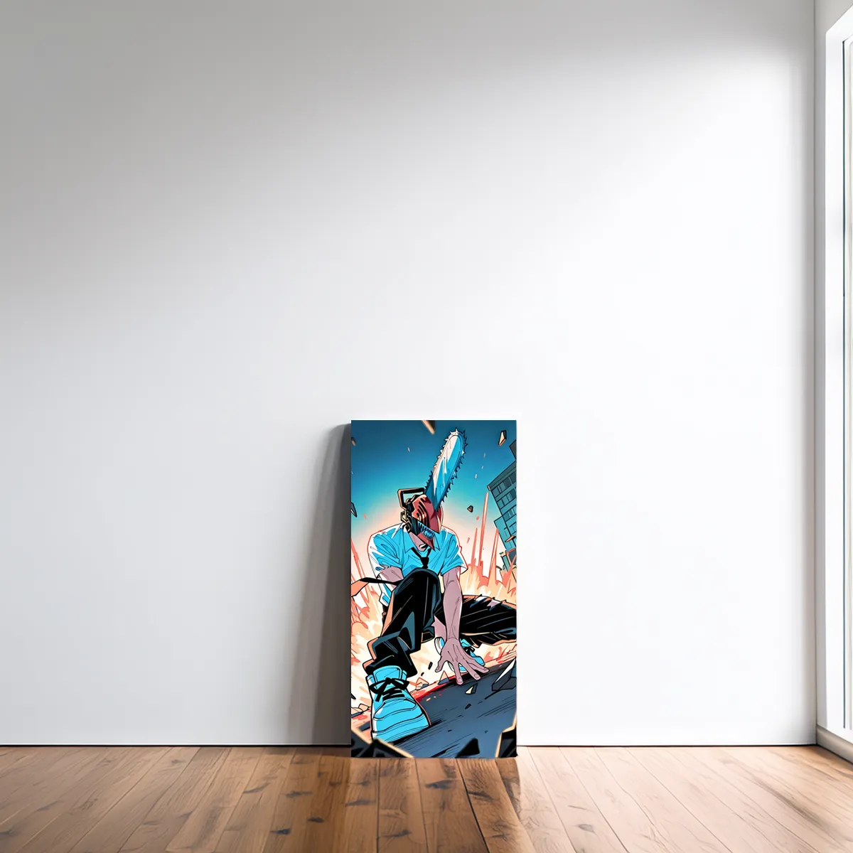 Denji x Power Chainsaw Man Canvas Wall Art | The Print House™ - Image 2