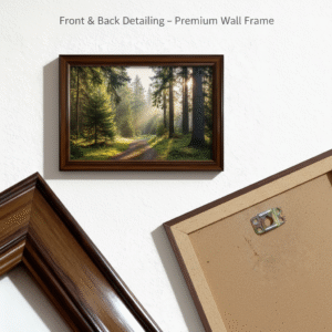 Brown Wooden Grace Frame – Stylish & Durable Photo Frame | Available in 8x12, 12x18, 18x24 & 20x30 Inch | Inside Poster FREE from The Print House