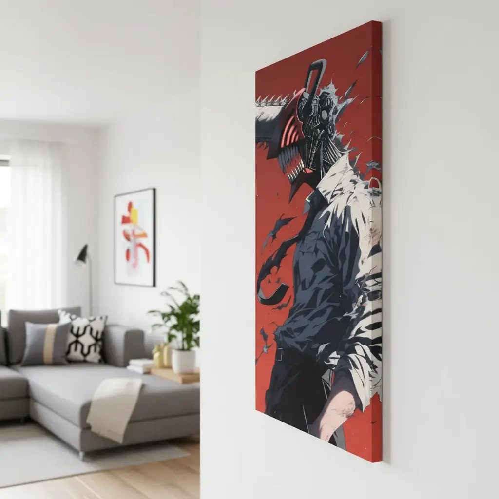 Denji Hybrid Form Chainsaw Man Canvas Wall Art | The Print House™ - Image 4