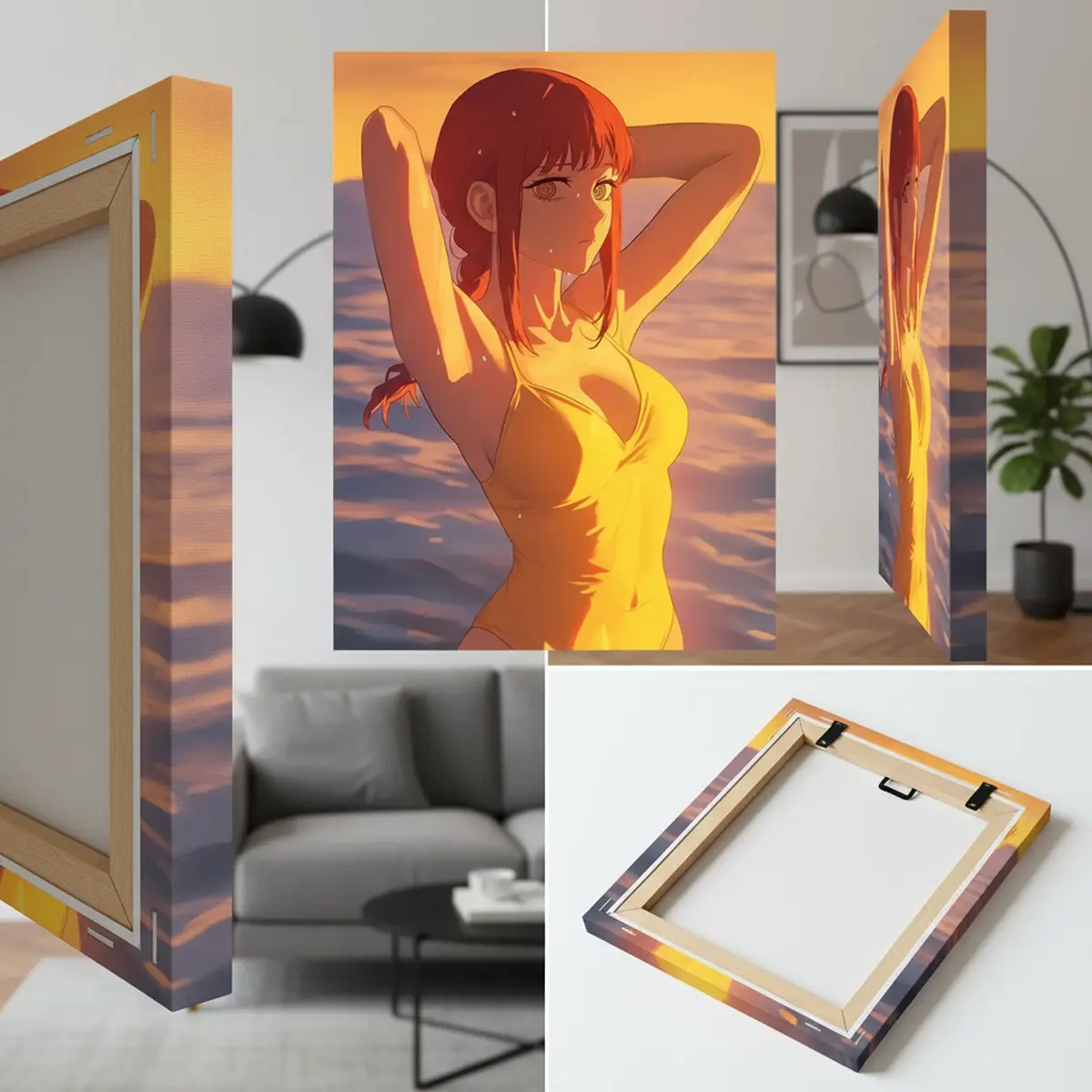 Makima Chainsaw Man Canvas Wall Art | The Print House™ - Image 8