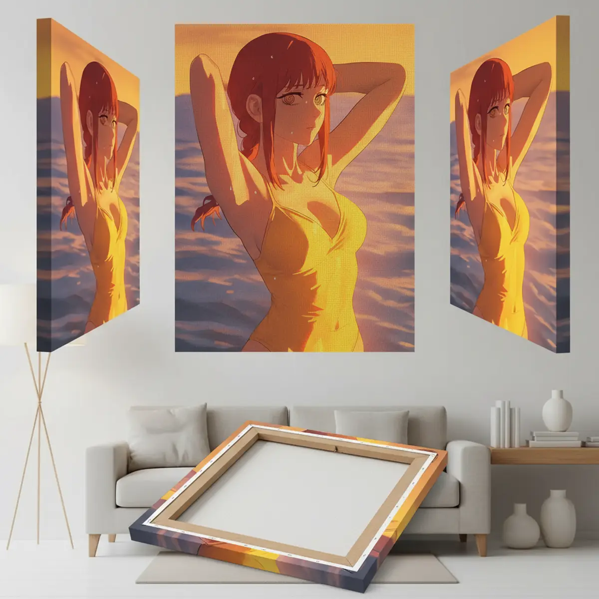 Makima Chainsaw Man Canvas Wall Art | The Print House™ - Image 3